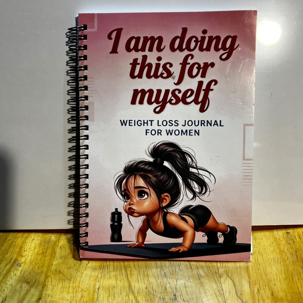 Weight Loss Journal for Women Pink Motivational 12 Week Tracker